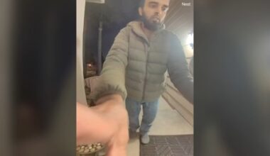 Caught on video: Father speaks out after adult son arrested for allegedly kicking in door of Riverside home