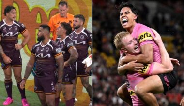 Penrith Panthers shut out Brisbane Broncos at Suncorp Stadium, Reece Walsh, Payne Haas contract, press conferences