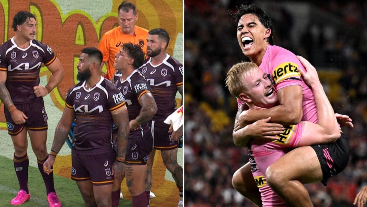 Penrith Panthers shut out Brisbane Broncos at Suncorp Stadium, Reece Walsh, Payne Haas contract, press conferences