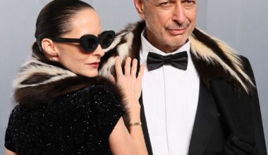 Jeff Goldblum’s Wife Emilie Butt Baring Fashion