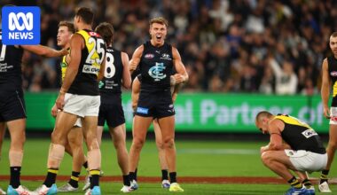 Carlton hangs on to beat Richmond by four points as Blues avoid another second-half collapse
