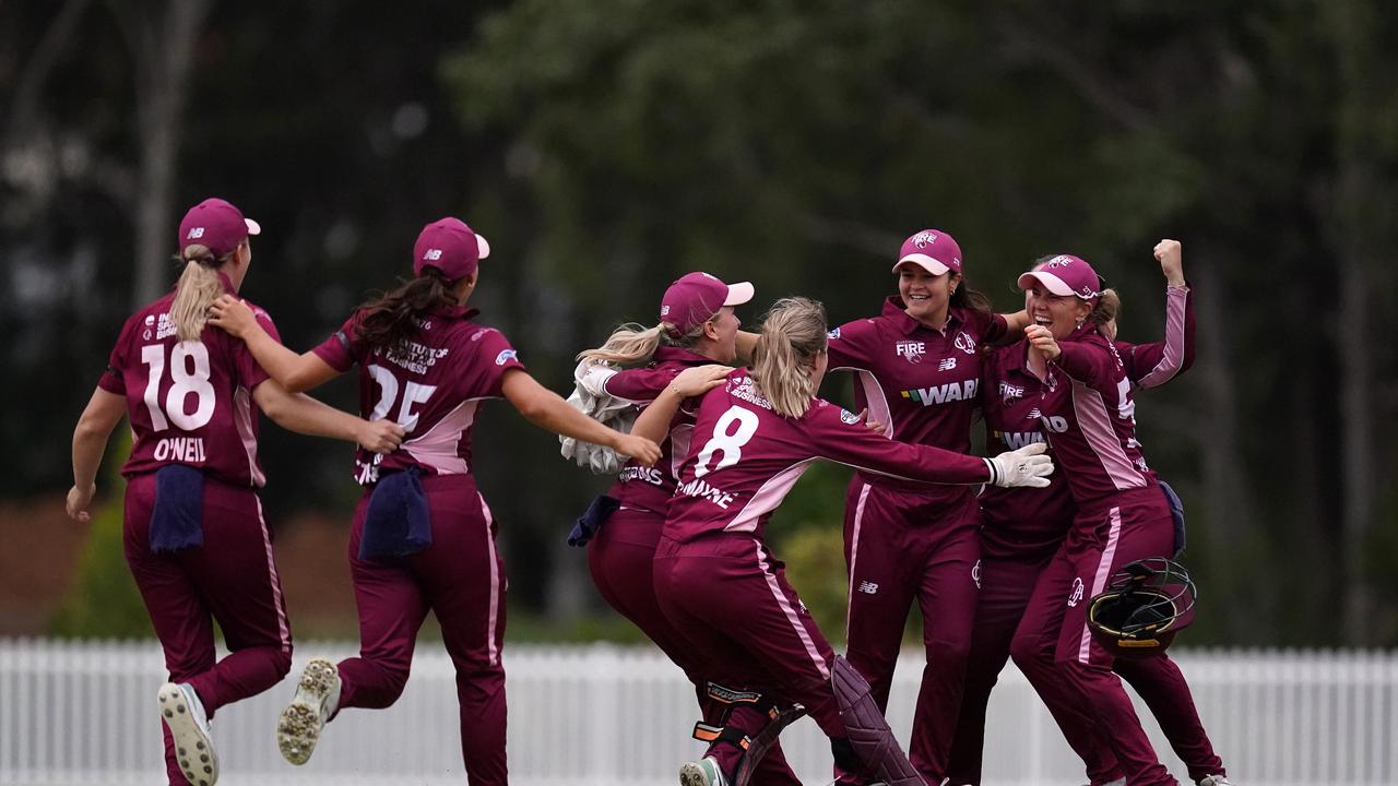Queensland fire defeat NSW Breakers, video, highlights, Grace Harris hundred, Alyssa Healy farewell