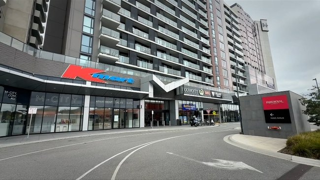 The woman was stabbed inside the M-City Shopping Centre in Clayton.