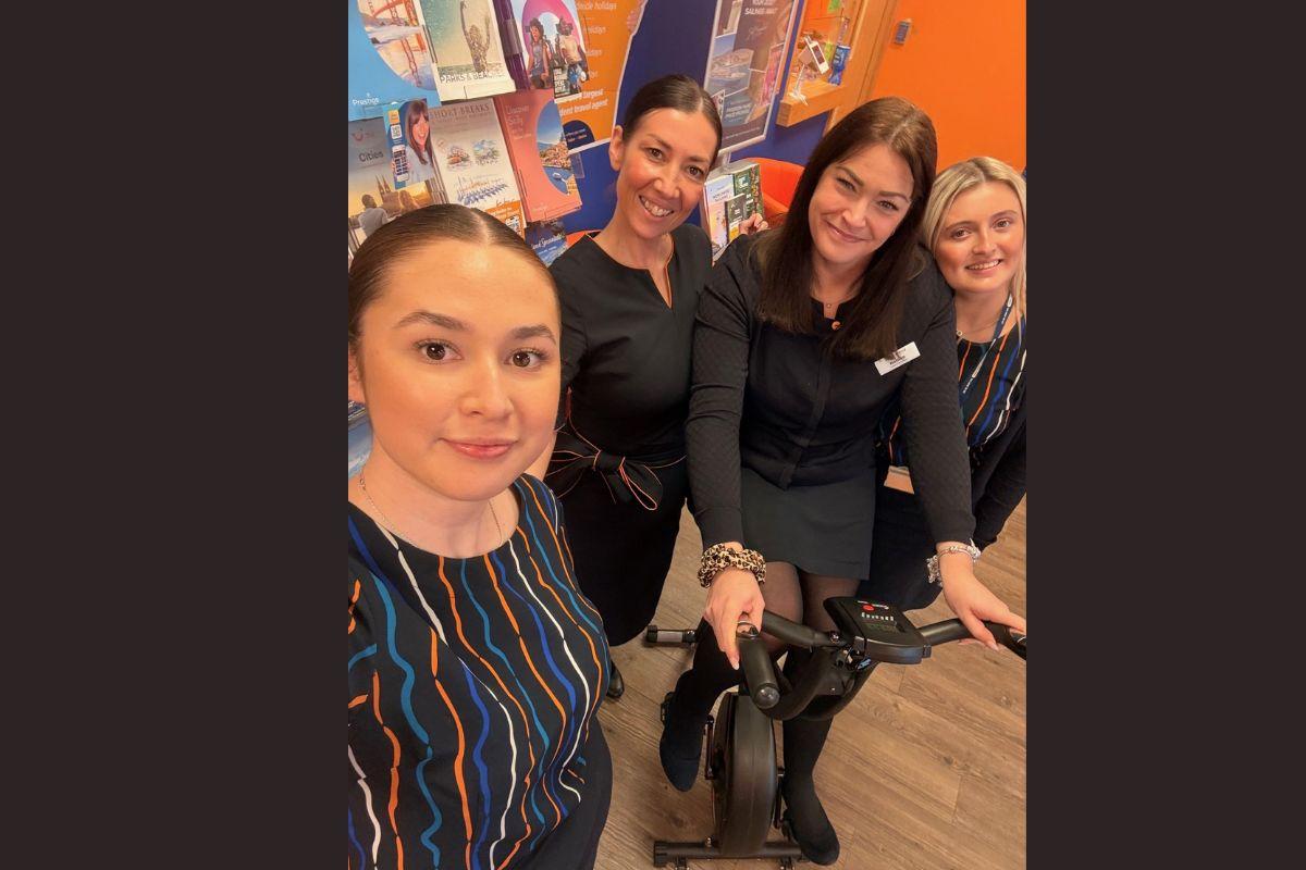 Travel agents raise nearly £700 after taking on cycling fundraiser