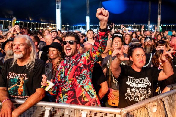 The crowd at Bluesfest in Byron Bay in 2024.