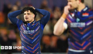 Edinburgh's Mosese Tuipulotu looks dejected