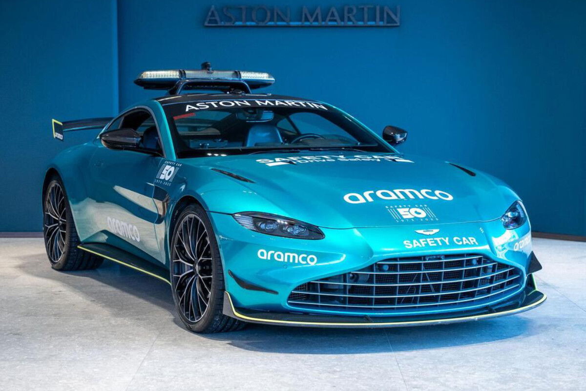 The Aston Martin safety car from the infamous 2021 Abu Dhabi Grand Prix