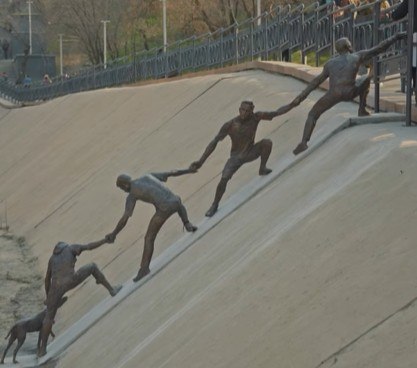 Monument to Human Chain Rescue Unveiled in Almaty