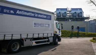 A truck at CERN transported antimatter for the first time