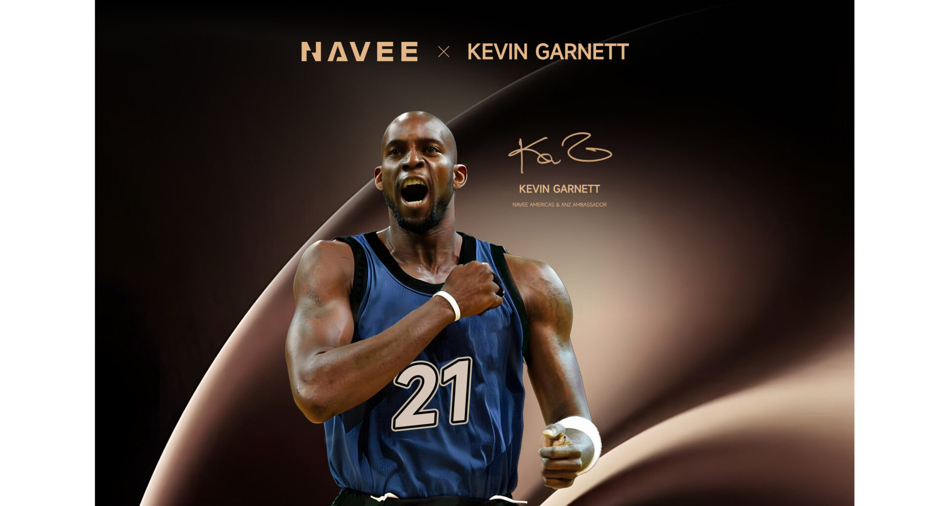 NAVEE taps NBA Legend Kevin Garnett as Americas & ANZ Ambassador