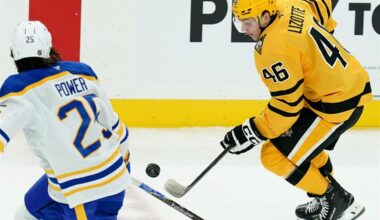 The Penguins are down another center, with Blake Lizotte sidelined for at least four weeks