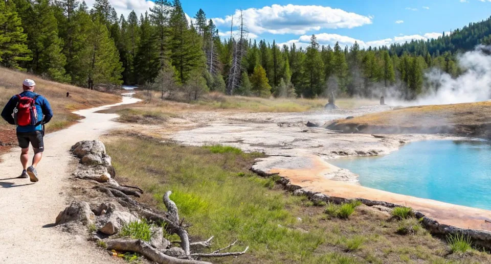 This was the image that an AI platform produced about the fake Weldborough hot springs. Source: Tasmania Tours