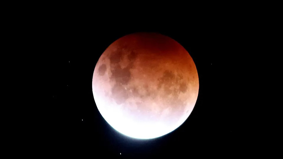 A blood moon seen from Australia. 