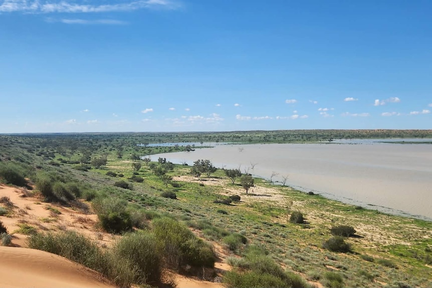 Big red lake Lyn Rowlands