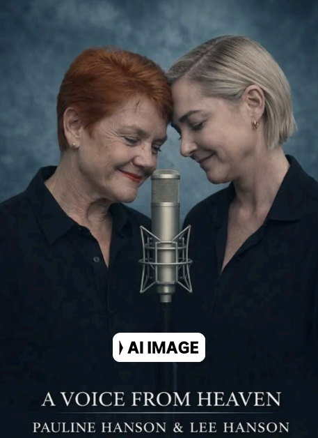 A woman with red hair and a woman with blonde hair smiling and embracing around a microphone