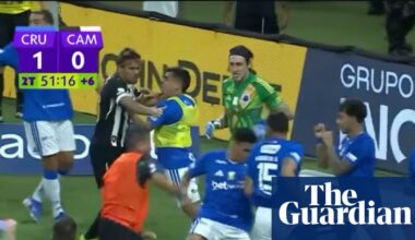 Mass brawl leads to 23 red cards for Cruzeiro and Atlético Mineiro players in Brazil | Soccer