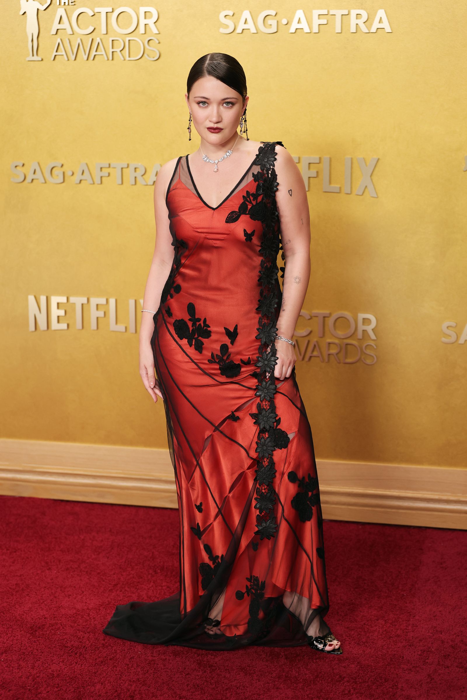 LOS ANGELES CALIFORNIA MARCH 01 Isa Briones attends the 32nd Annual Actor Awards at Shrine Auditorium and Expo Hall on...