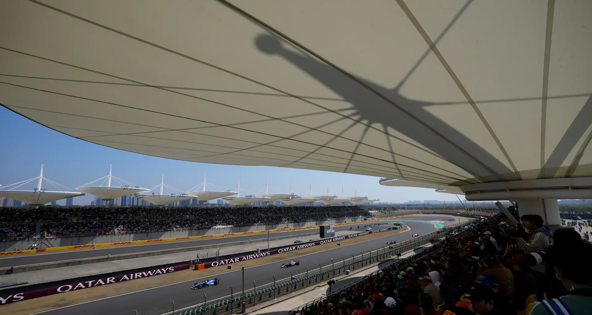 SHANGHAI, CHINA - MARCH 15: Race winner Andrea Kimi Antonelli of Italy and Mercedes AMG Petronas F1