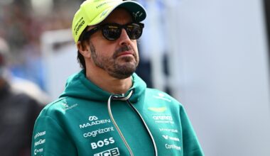 Alonso has become a father for the first time at 44