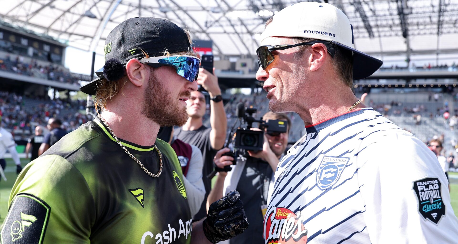 Logan Paul Trolls Tom Brady in Trending Post After Beating NFL Icon in Fanatics Flag Football Game