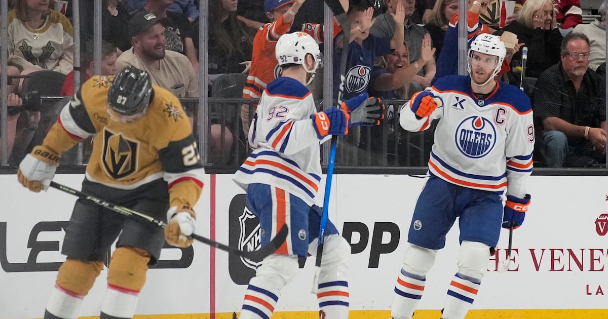 Oilers and Golden Knights heading opposite directions after playoff-like atmosphere