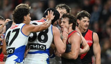 Tristan Xerri explains blood-wiping act as AFL tribunal hands down three-match ban