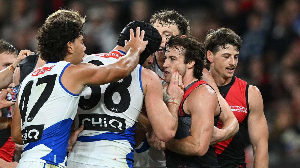 Tristan Xerri explains blood-wiping act as AFL tribunal hands down three-match ban