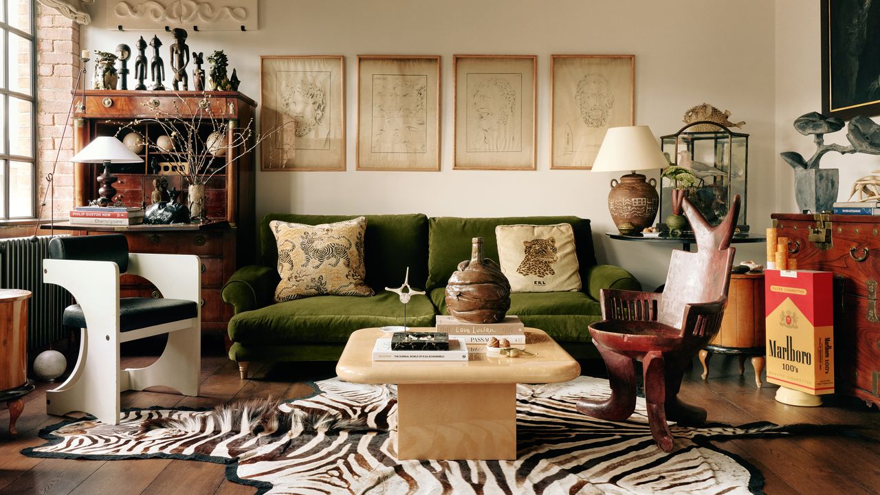 New York edge meets English eccentricity in an interior designer's London apartment