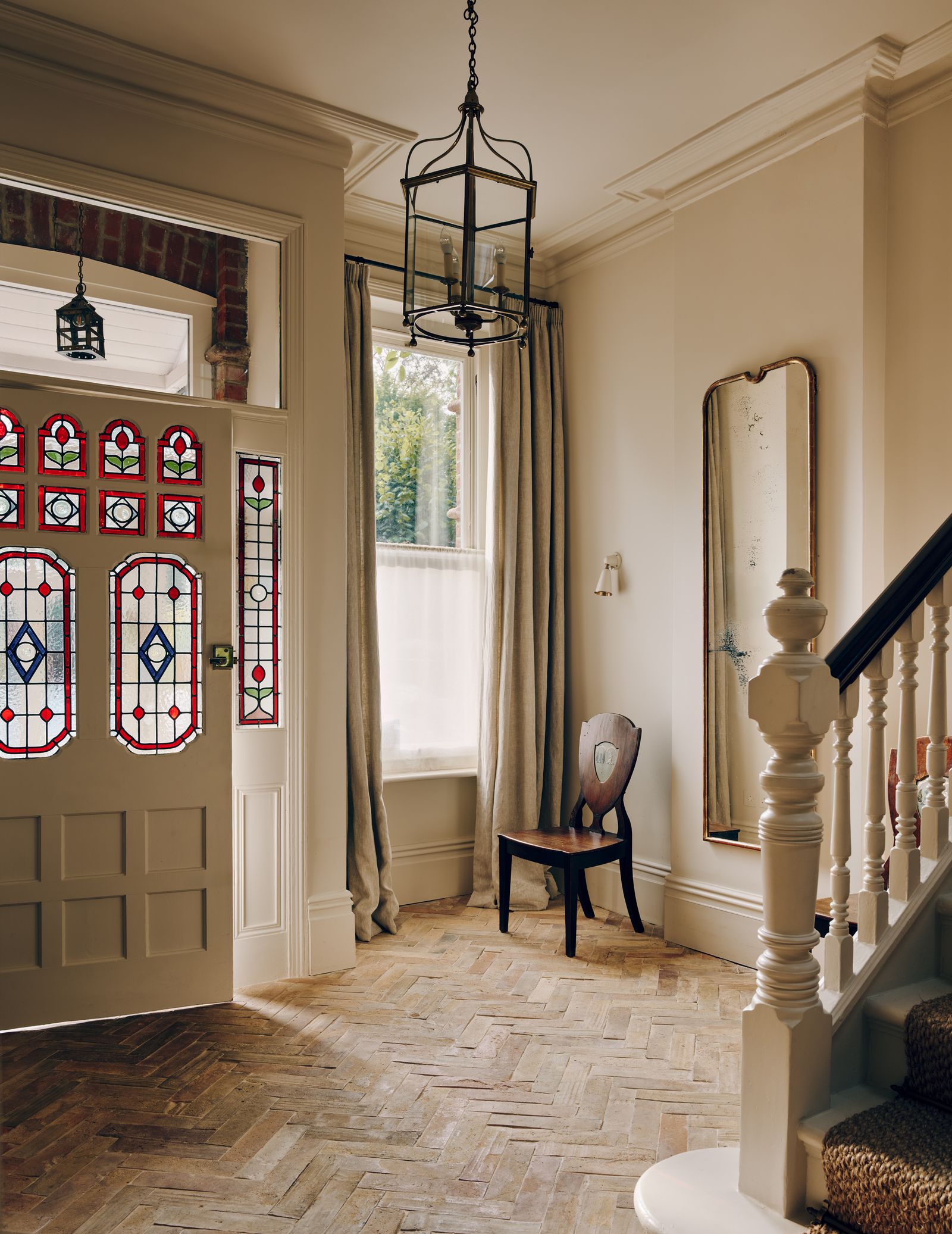 Home staging advice includes creating a clean and welcoming hallway such as this one in a handsome Victorian house in...