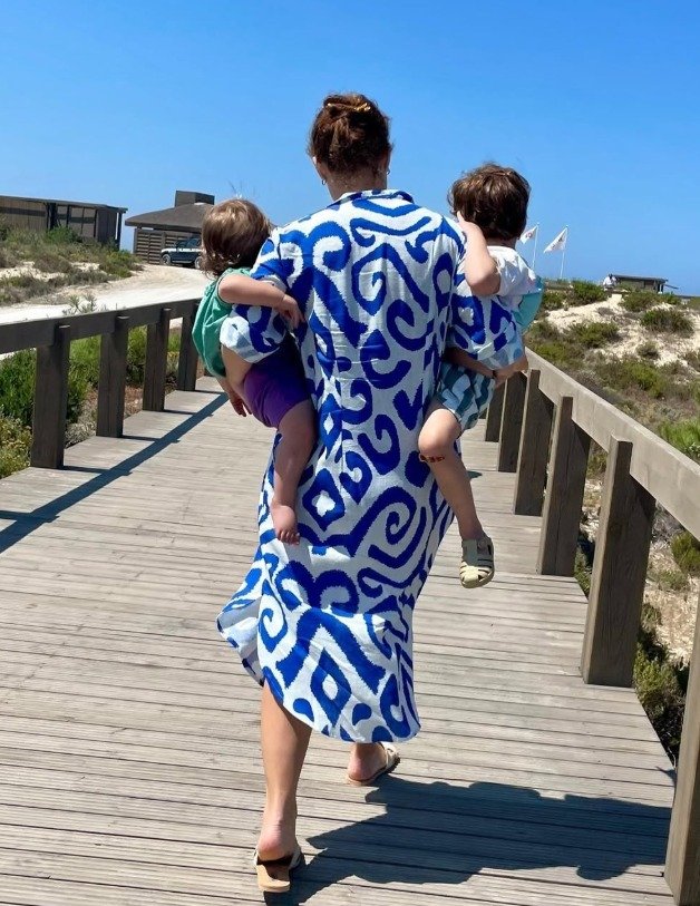Princess Eugenie with her children August, 5, and Ernest, 3.