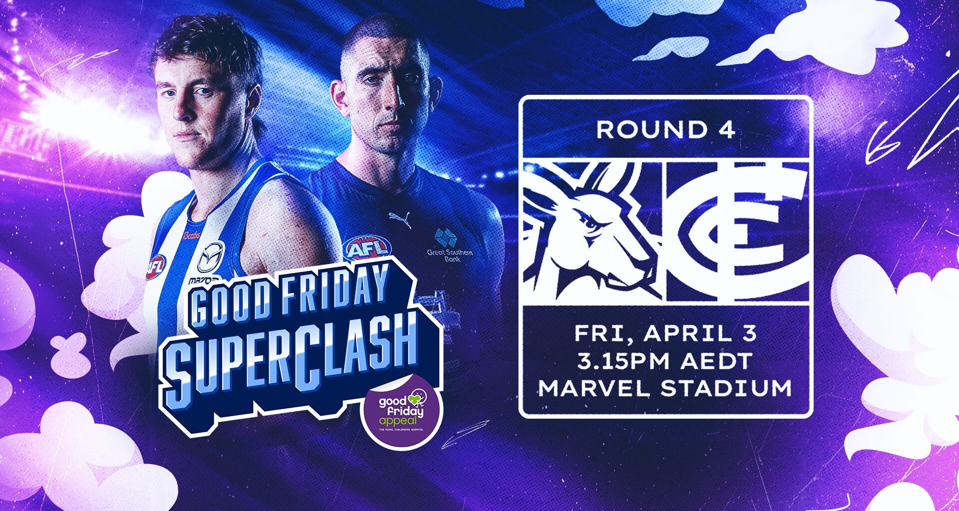 Good Friday SuperClash v Carlton