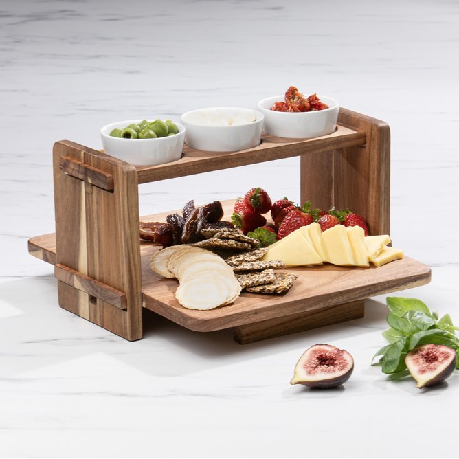 Ladelle 4 Piece Gather Serving Board & Bowl Set.