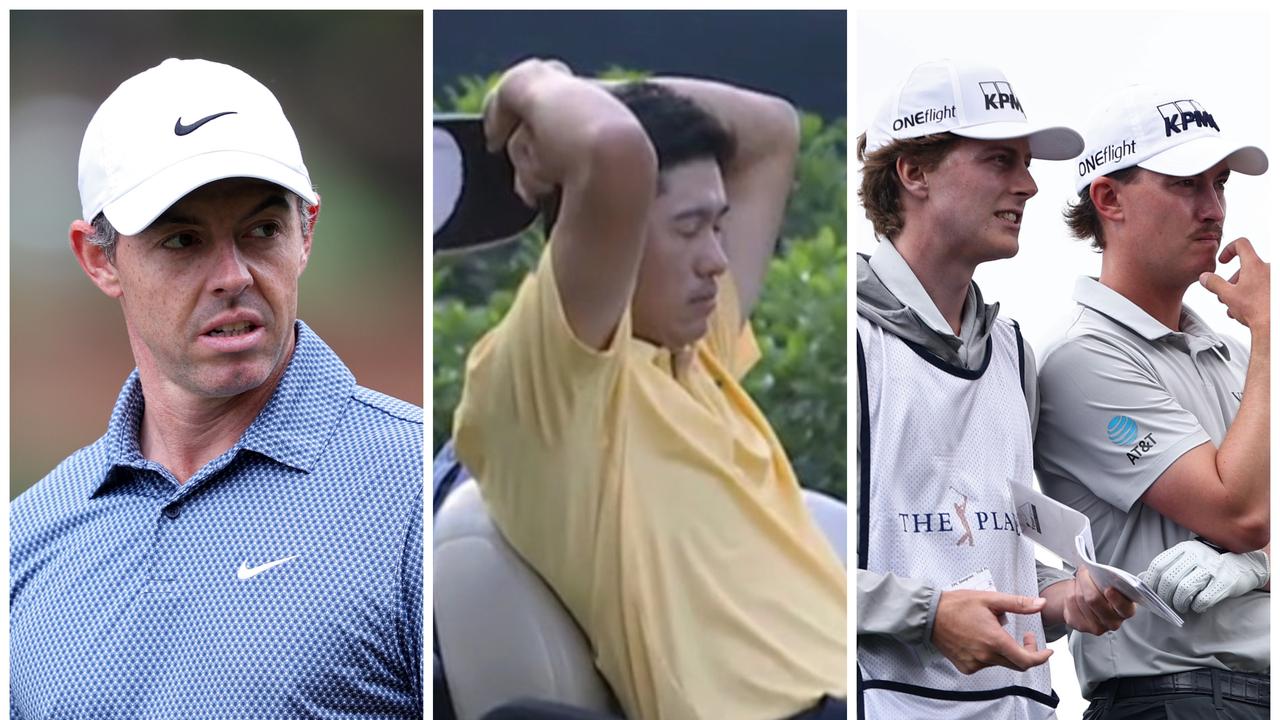 The Players Championship first round leaderboard, live blog, Rory McIlroy back injury, Collin Morikawa withdraws, Maverick McNealy caddie, interview, scores, latest news, video, highlights
