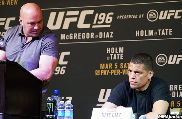 Dana White met with Nate Diaz before he chose MVP: 'I'm happy for him'