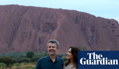 Danish royals Frederik and Mary begin six-day Australia tour with visit to rain-soaked red centre | Australia news