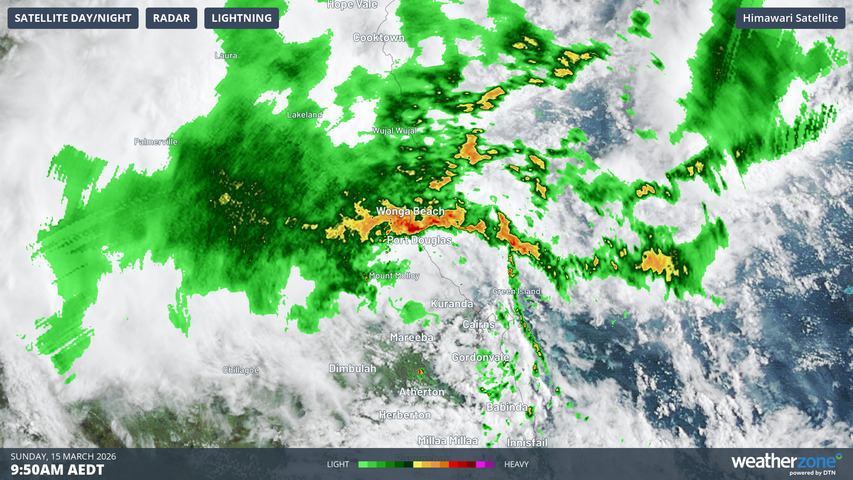 Flooding in the Daintree after Sunday morning deluge