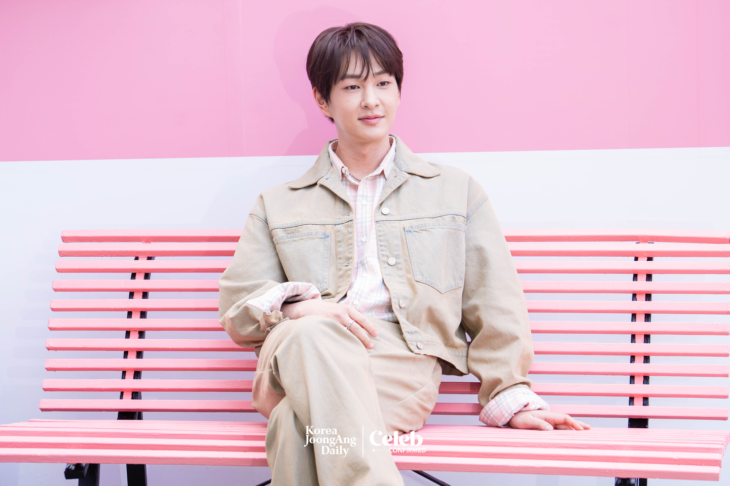 Onew during a press event for the release of his fifth EP “Tough Love,” at Yeonghwa 104 in Seongdong District on March 9 [DANIELA GONZALEZ PEREZ]