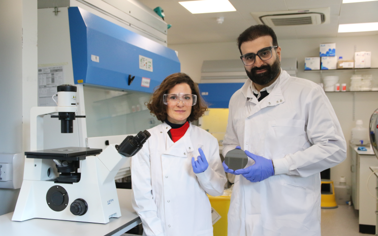 Dr Claire Vinel and Professor Emad Moeendarbary. 