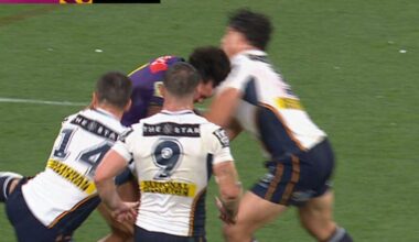 MRC make decision on Kotoni Staggs tackle on Moses Leo, Brisbane Broncos vs Melbourne Storm, Michael Maguire, Reece Walsh tackle, latest news