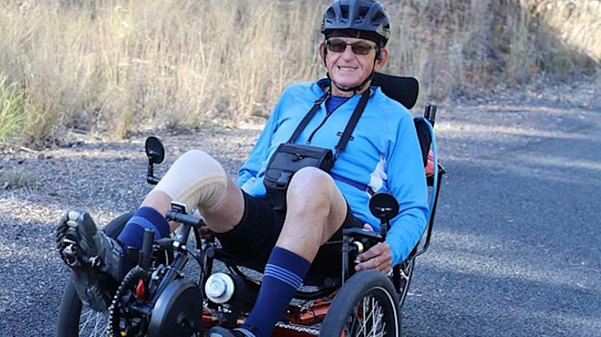 Clive Bassett is in his 80s and enjoys riding his electric trike for exercise and fun. He does not hold a driver’s licence.