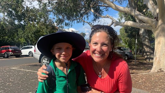 Amanda Kay, whose son John is a student at Albert Park Primary School, is supportive of the teacher strike.