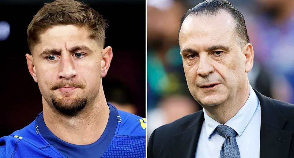 Peter V'landys and Zac Lomax.