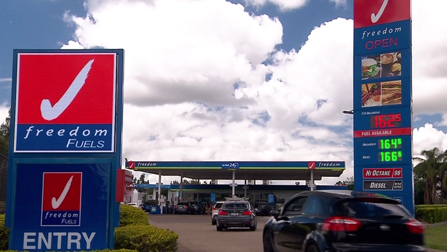 Queues for petrol on Tuesday.