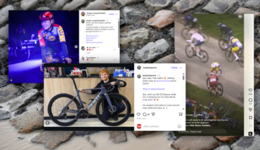 Screenshots on top of a photo of cobbles