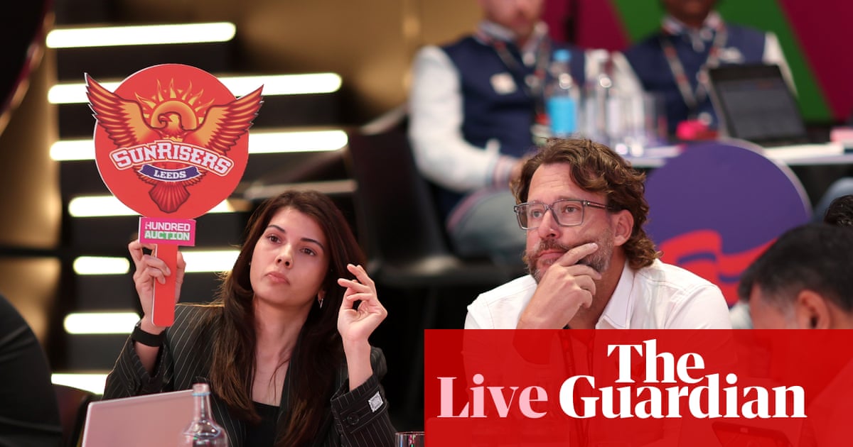 The Hundred 2026: men’s player auction updates – live | The Hundred