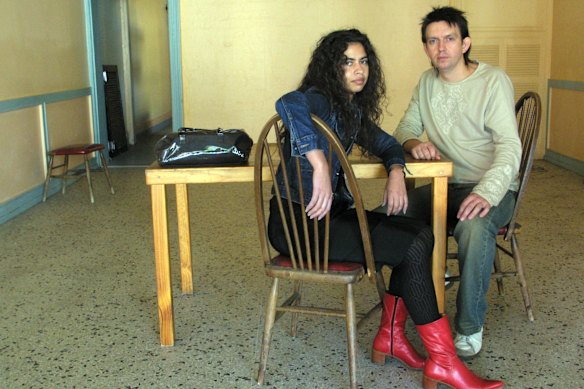 Andrew McConnell with former wife and restaurant architect Pascale Gomes-McNabb at Carlton’s Three, One, Two in 2003.