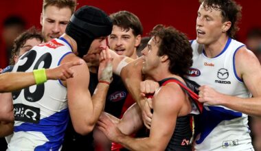 Tristan Xerri wiping blood on Andrew McGrath’s face Tribunal hearing live updates, suspension, David Zita blog, video, latest news