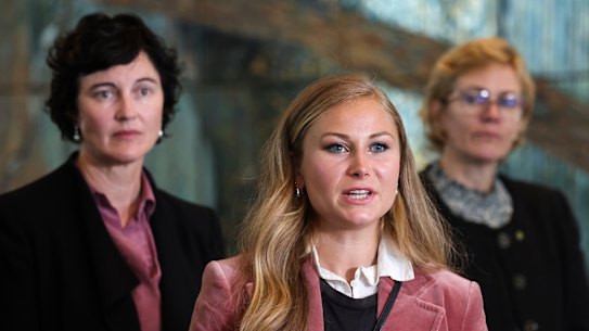 Grace Tame won the 2021 Australian of the Year award for her advocacy for abuse survivors.