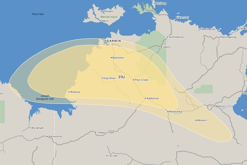 A weather map shows the forecast.