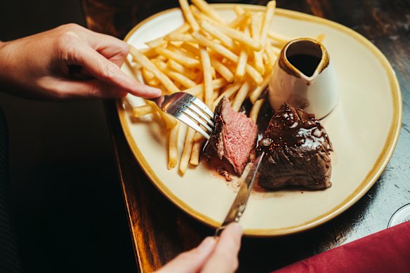 Steak frites is a popular dish in Australia. 